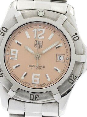 TAG HEUER 2000 Exclusive WN1314 Date pink Dial Quartz Ladies Watch_935213
